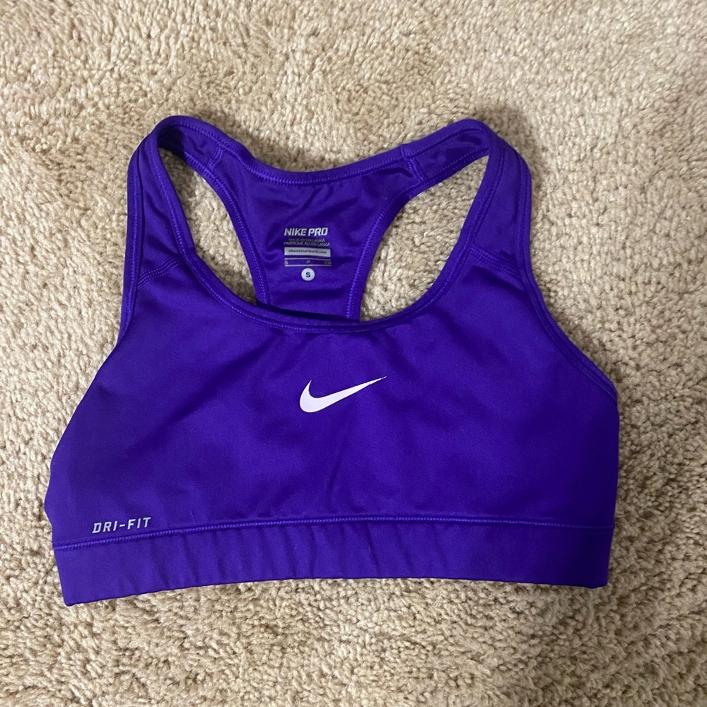 Purple Nike Pro Sports Bra